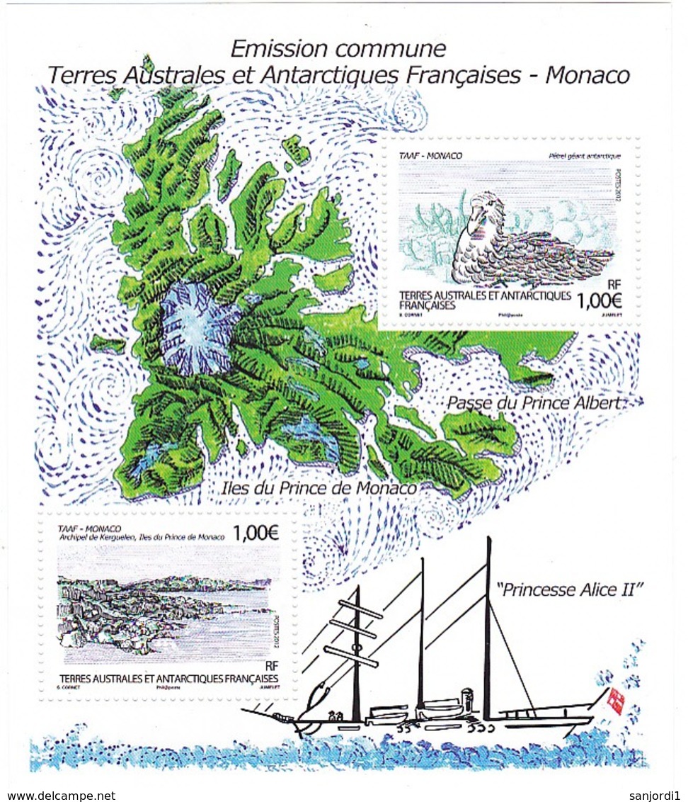 TAAF 2012 Année Complète Avec BF,  Neuf ** TB MNH Sin Charnela - Komplette Jahrgänge