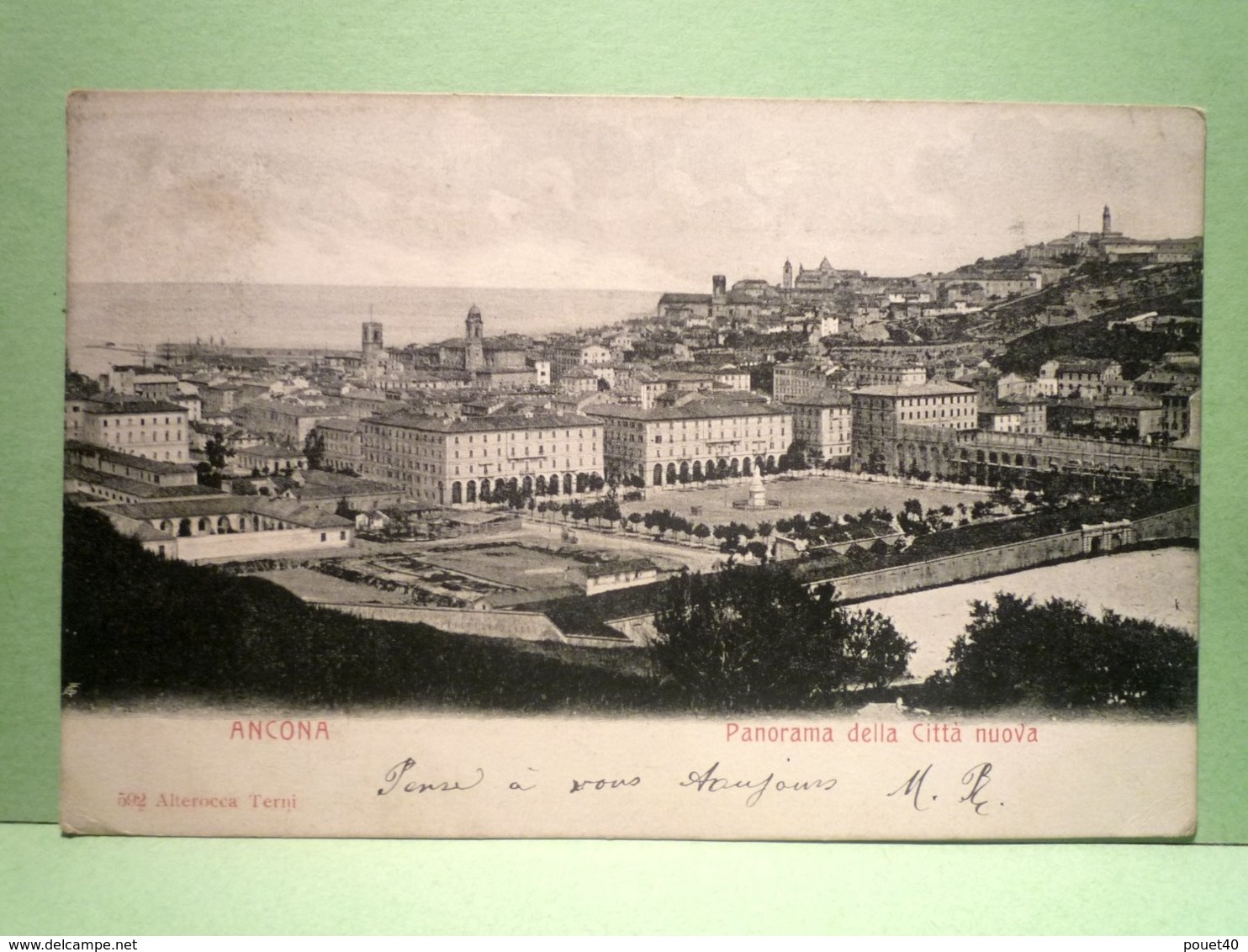 CPA Italie Ancona Panorama Della Citta Nuova 1903 - Andere & Zonder Classificatie