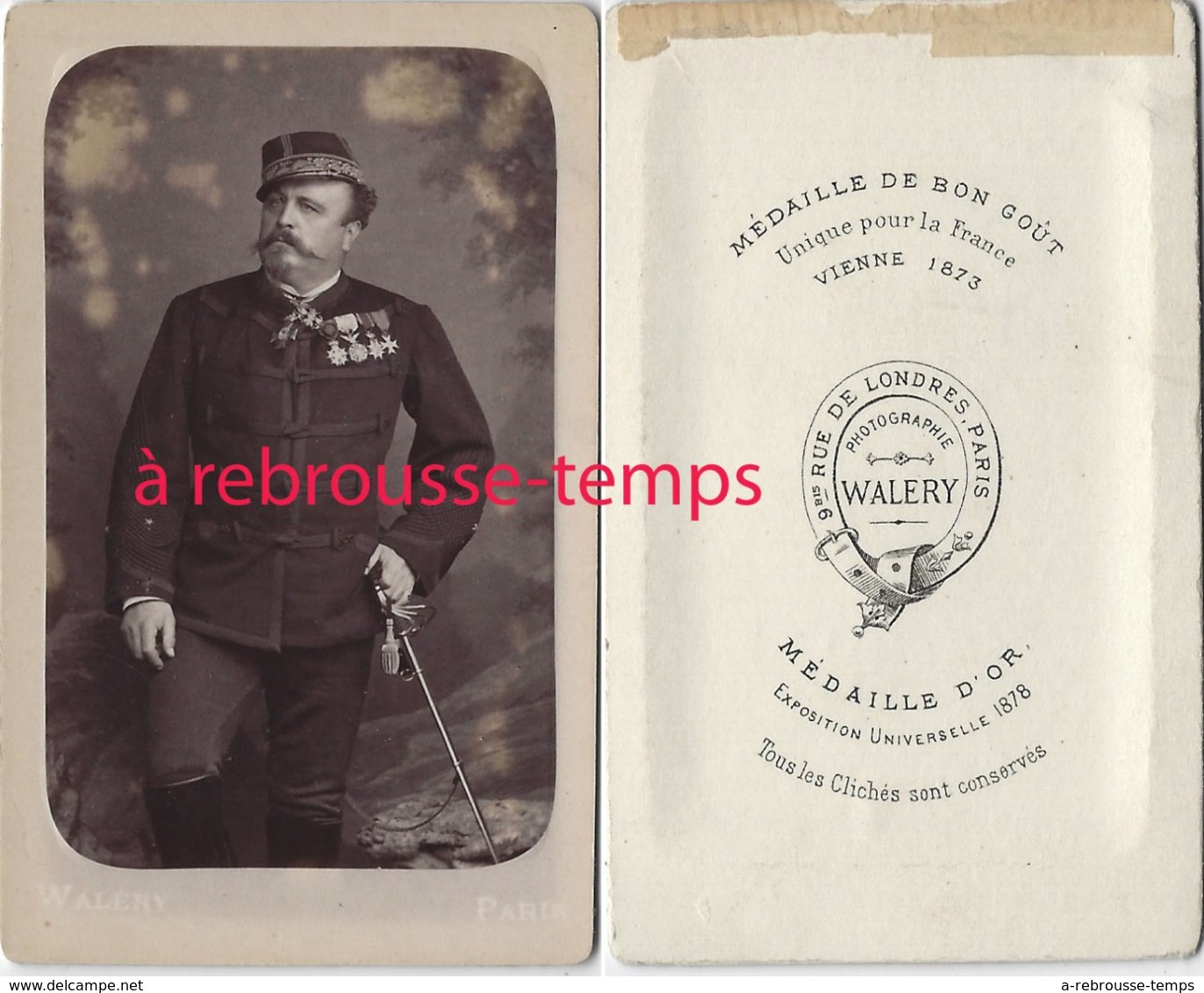 CDV Vers 1880-officier Médaillé-général De Brigade? Photo Walery à Paris - Guerra, Militares