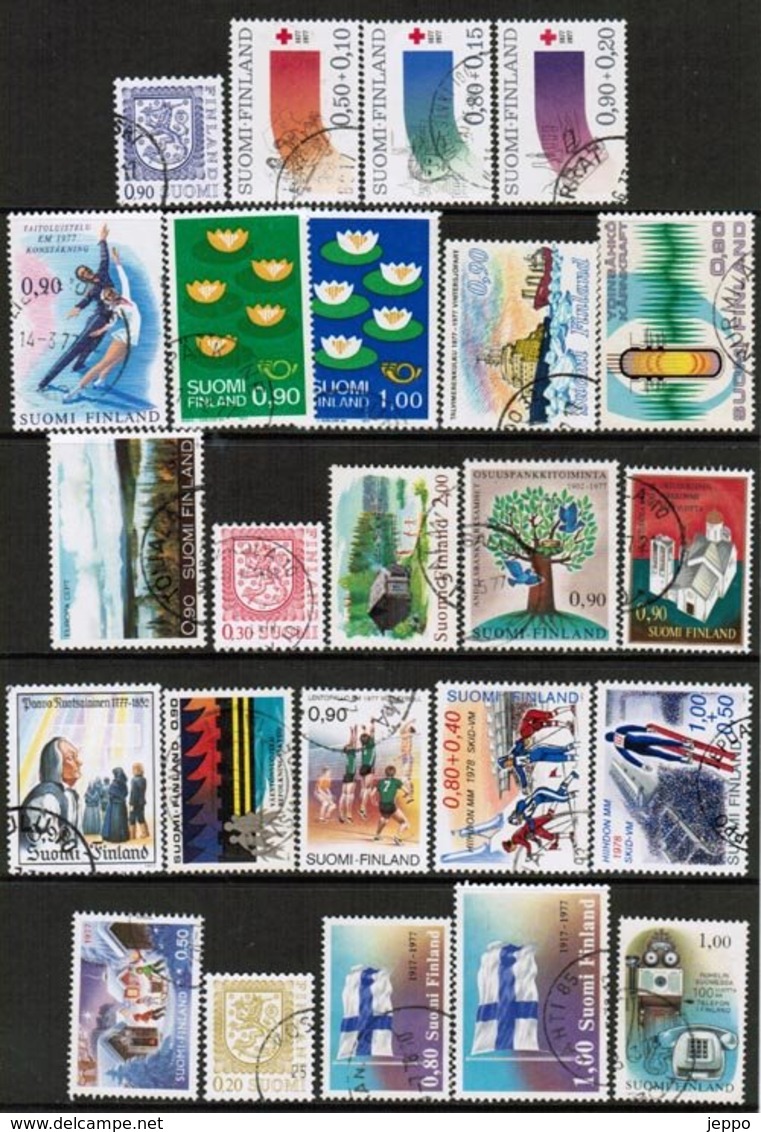 1977 Finland Complete Year Set Used. - Full Years