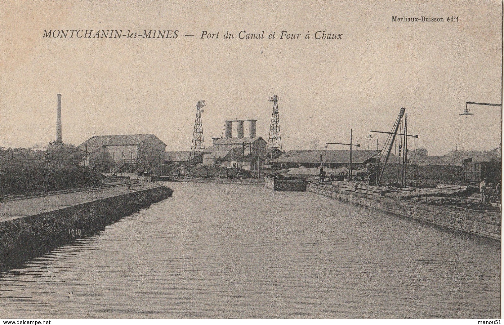 MONTCHANIN Les MINES  Port Du Canal Et Four à Chaux - Other & Unclassified