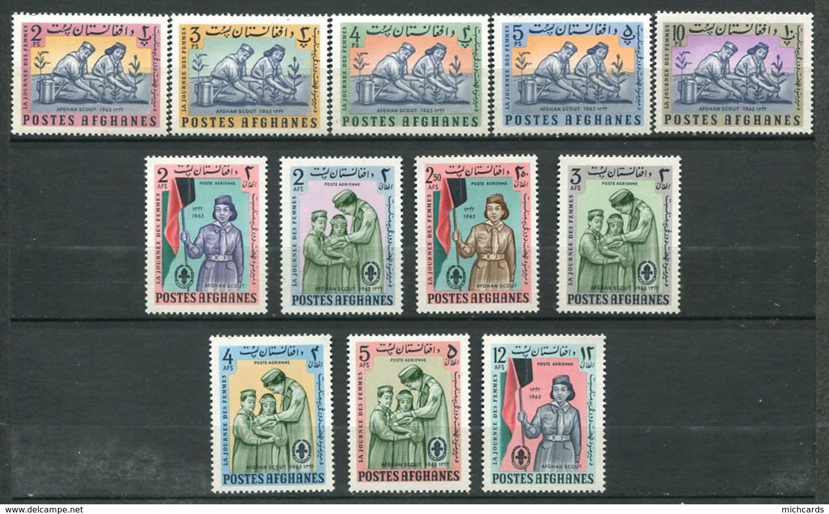 253 AFGHANISTAN 1964 - Yvert 770/74 A 64/70 - Scout Jamboree - Neuf ** (MNH) Sans Trace De Charniere - Afghanistan