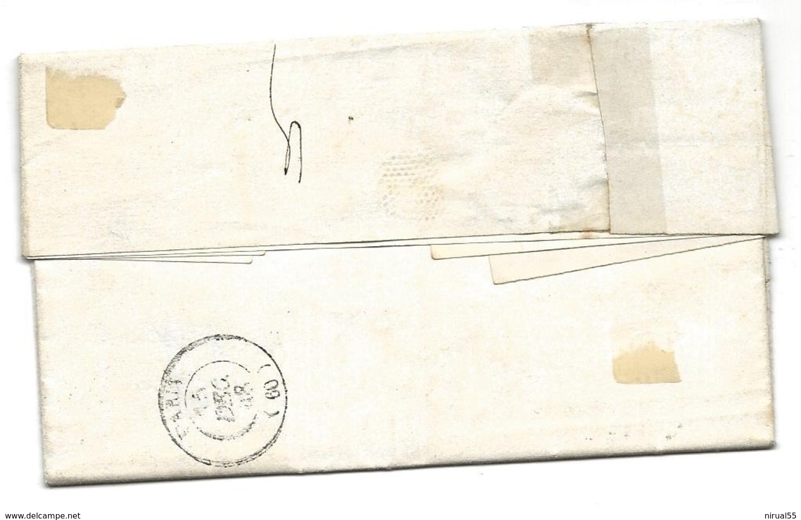 MORHANGE Meurthe Et Moselle Cursive 55 Morhange Cachet Rond Faulquemont  1848  .....G - 1801-1848: Precursores XIX