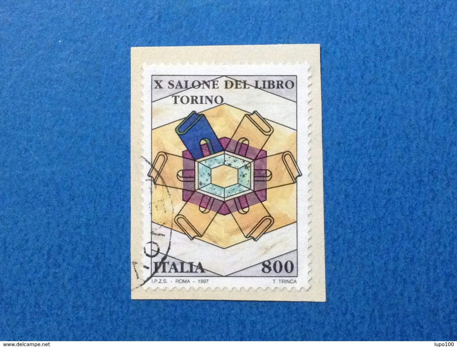 1997 ITALIA FRANCOBOLLO USATO STAMP USED SALONE DEL LIBRO TORINO - 1991-00: Usati