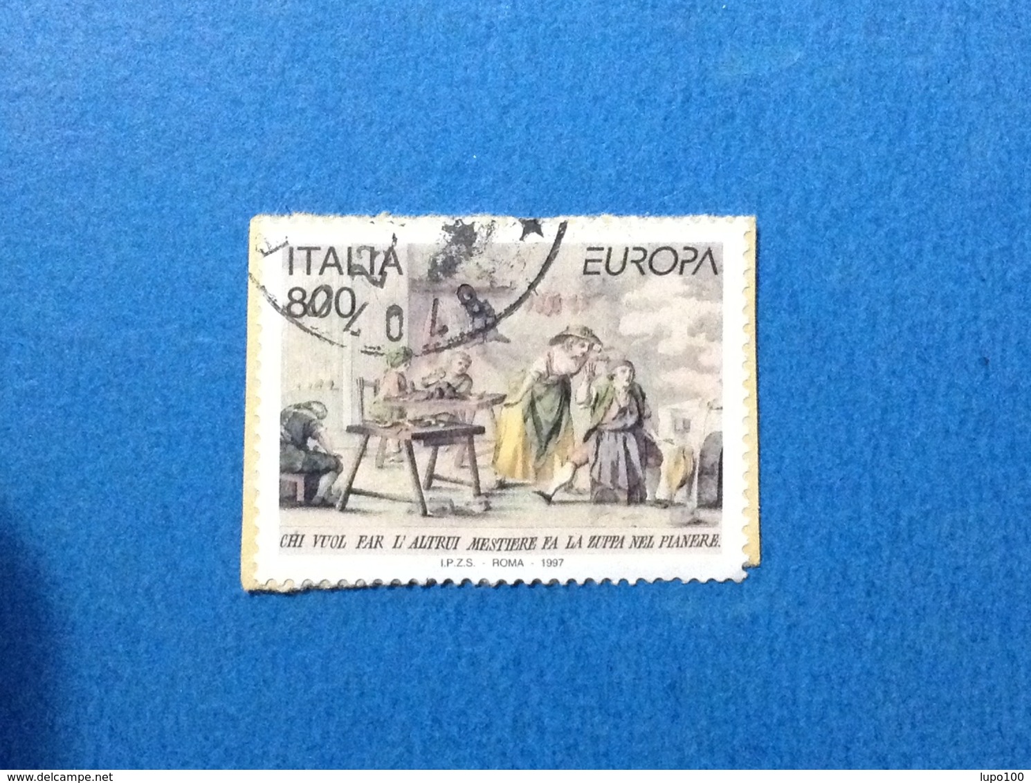 1997 ITALIA FRANCOBOLLO USATO STAMP USED EUROPA STORIA E LEGGENDE DA 800 - 1991-00: Oblitérés