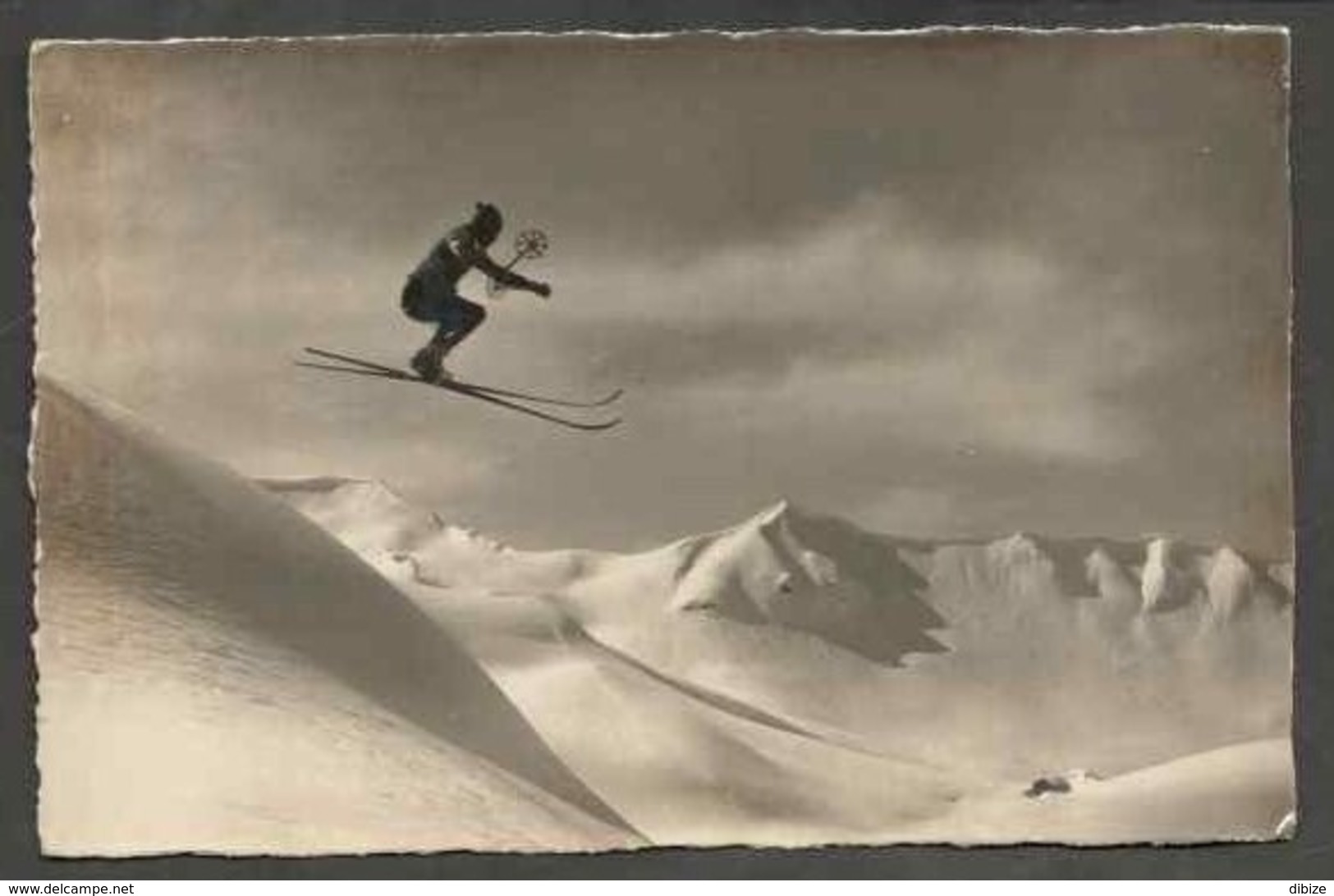 Carte Postale. Ski. Le Grand Saut. Circulé. 1938. - Wintersport