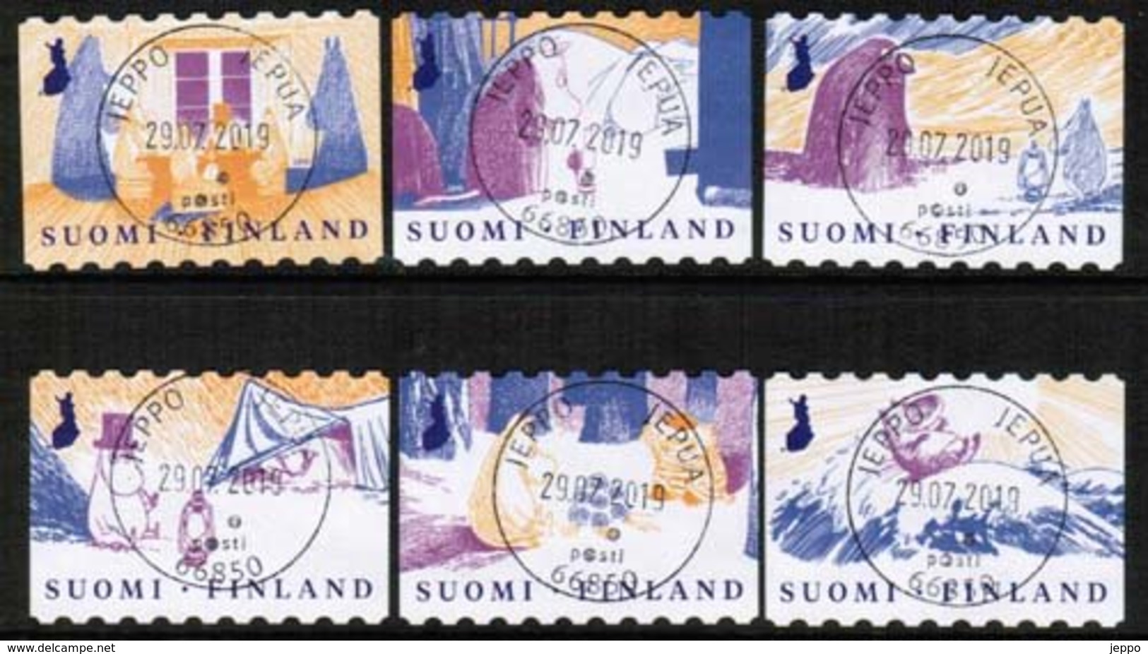 2019 Finland, Moomins, Complete Fine Used Set. - Used Stamps