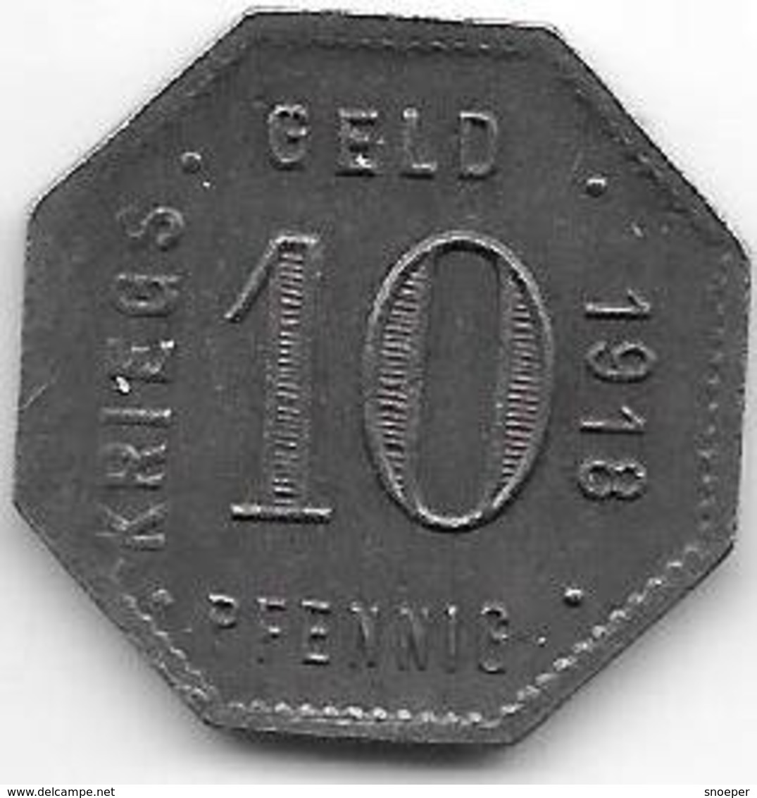 *notgeld  Mengen 10 Pfennig 1918 Fe  329.2b - Andere & Zonder Classificatie