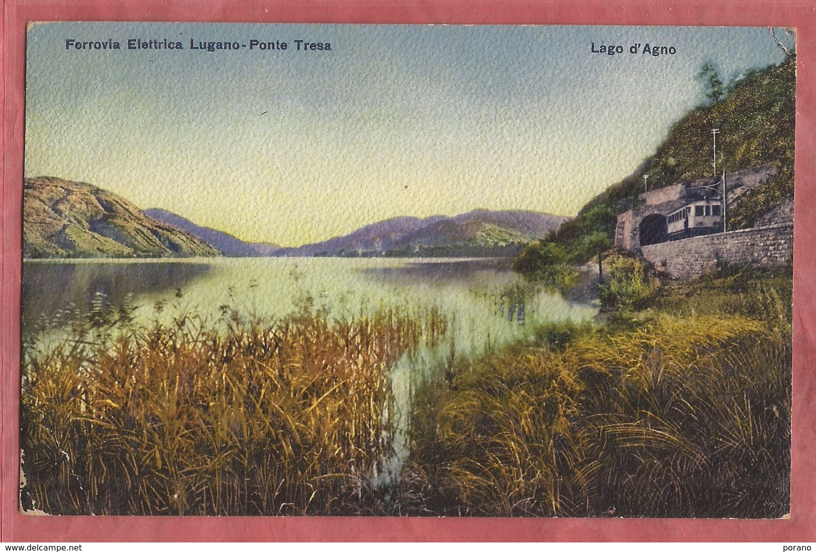 Bahn - Ferrovia Elettrica Lugano-Ponte Tresa - Ca. 1915 - Lugano