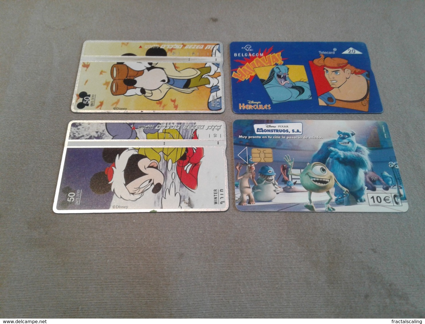 4 Nice Disney Phonecards - Other - Europe