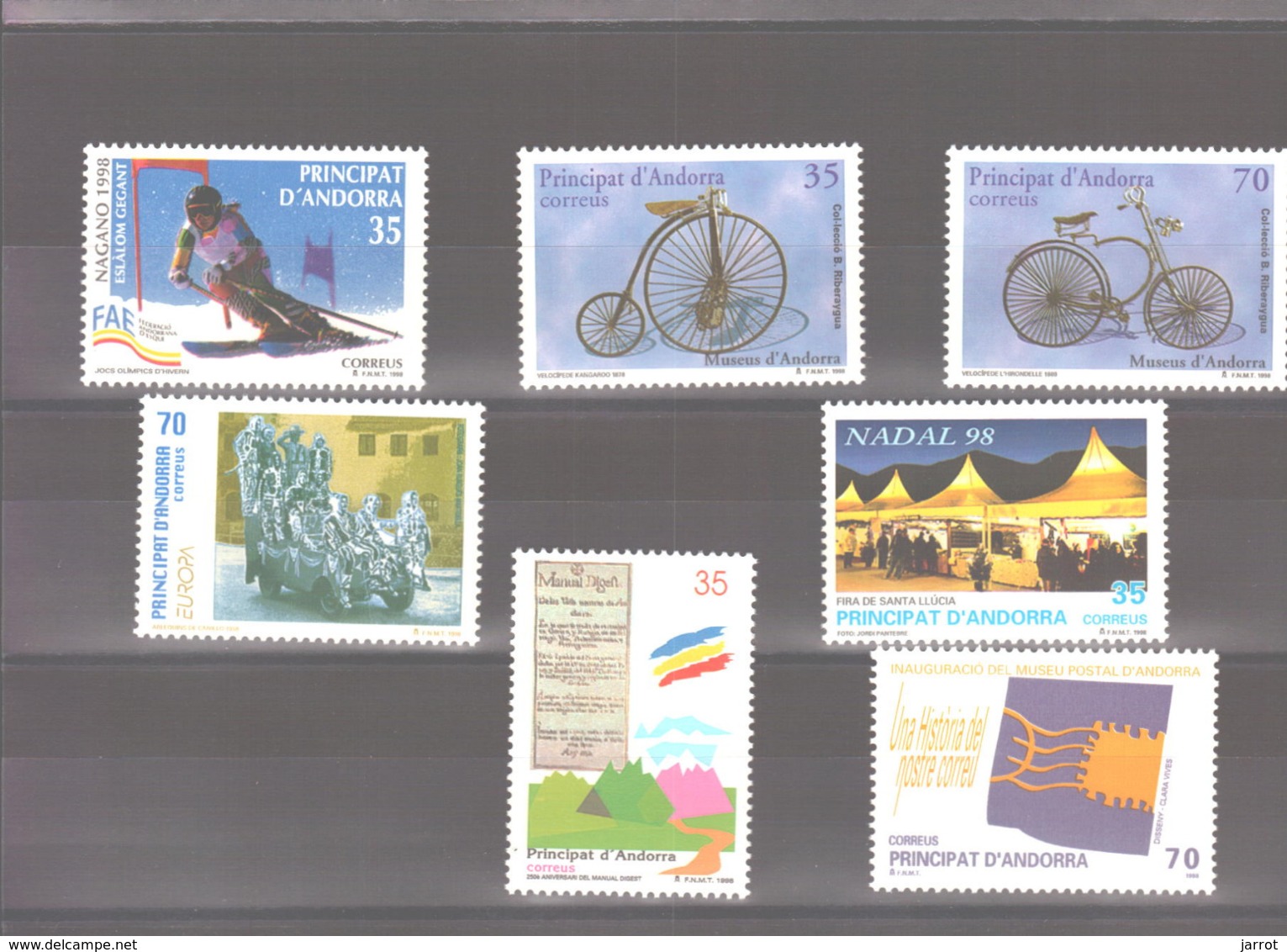 Année 1998 ** MNH N° 246 à 252 - Ungebraucht