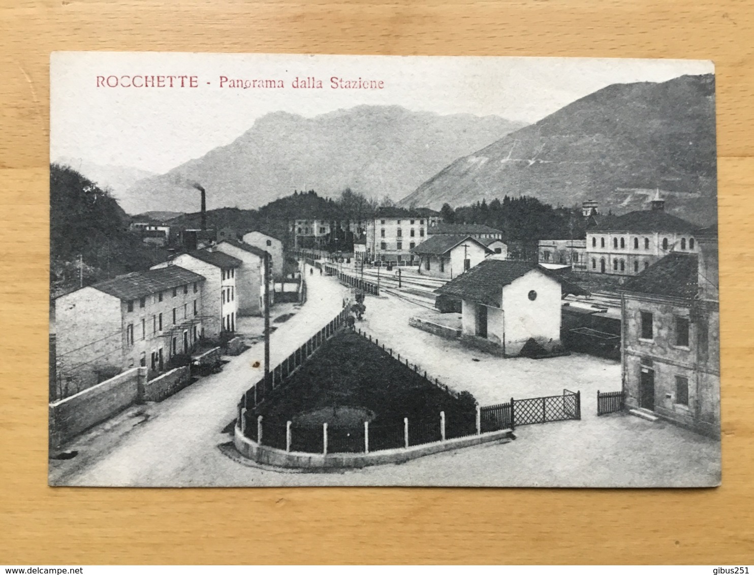 CARTOLINA ROCCHETTE PANORAMA DALLA STAZIONE - Vicenza