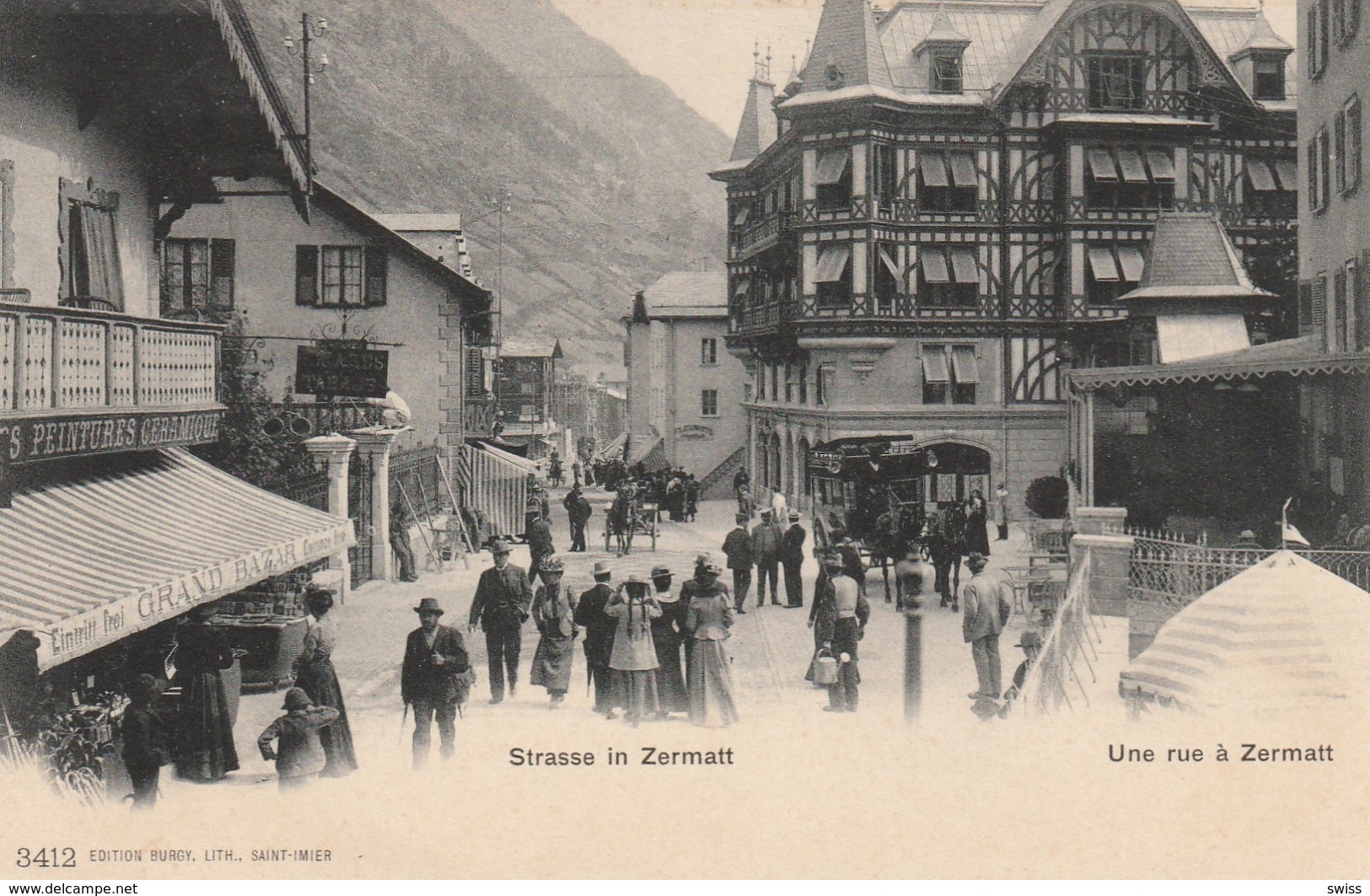 STRASSE IN ZERMATT . - Zermatt