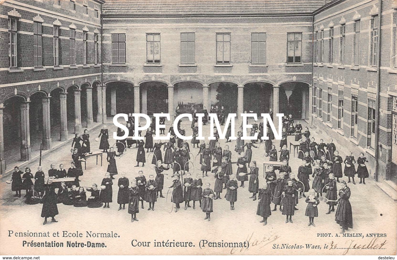 Pensionnat De Ecole Normale : Cour Intérieur - Sint-Niklaas - Sint-Niklaas