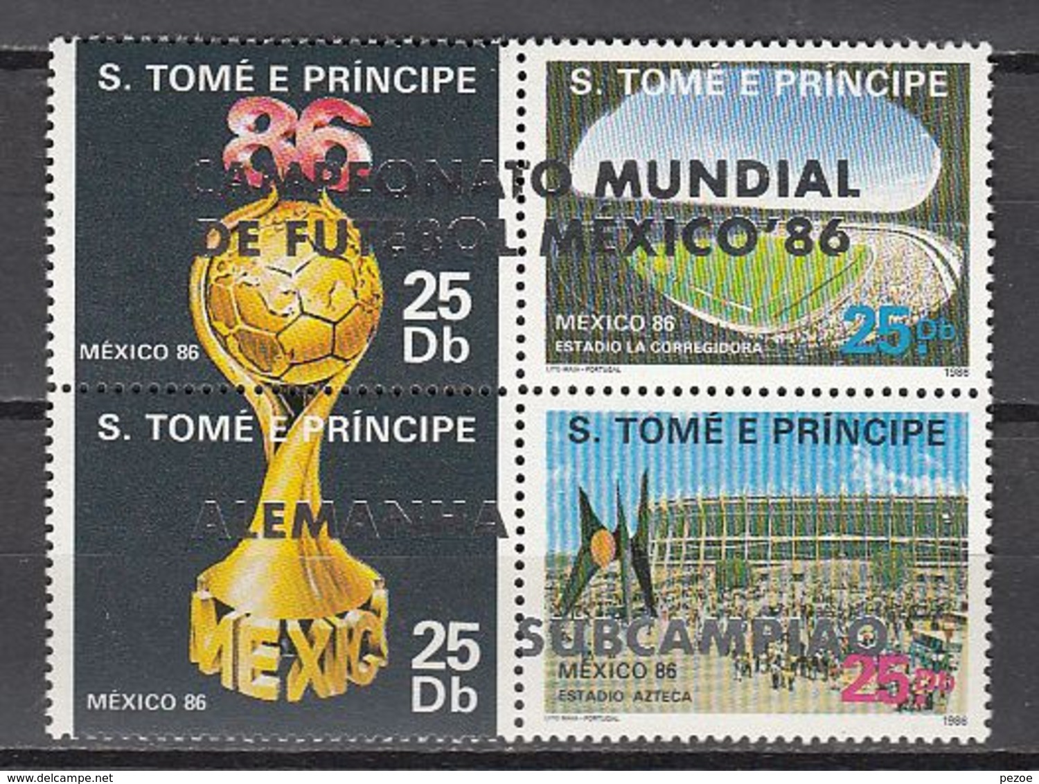 Football / Soccer / Fussball - WM 1986:  Sao Thomé  Zdr ** - Silber A. - 1986 – Messico