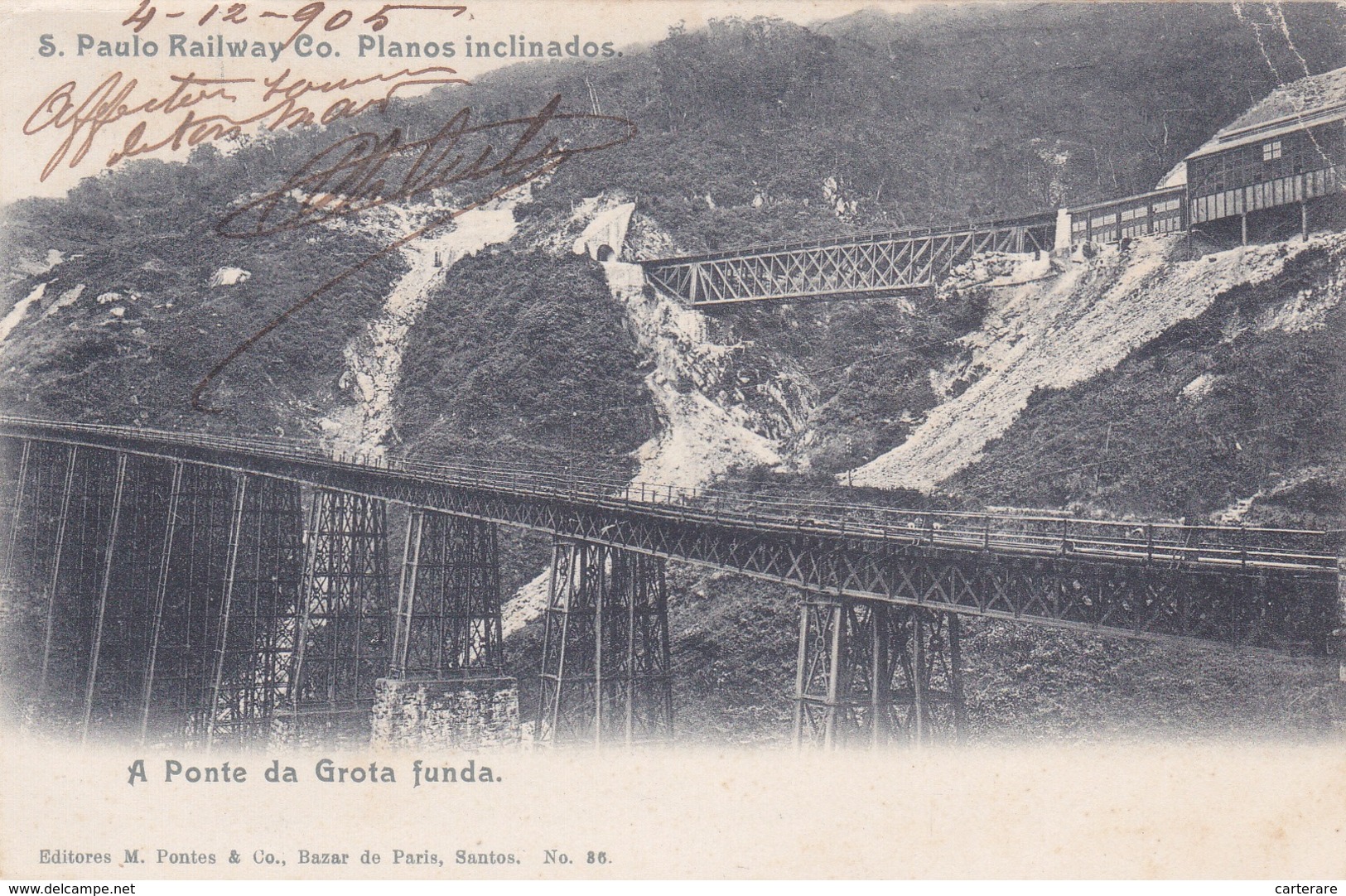 Brésil,brasil,SAO PAULO,1905,ponte,rail - São Paulo