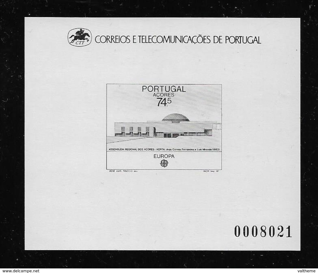 ACORES  ( POAC - 46 )  1987  N° YVERT ET TELLIER  N° 372  N** - Azores