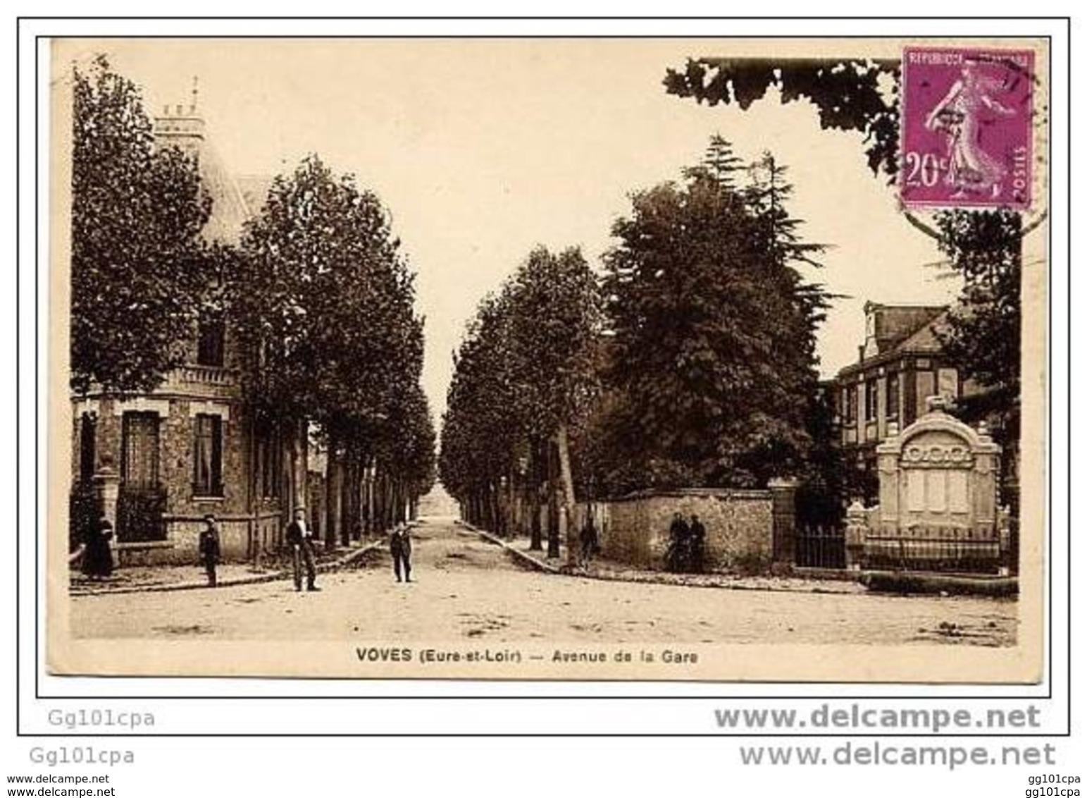 28 VOVES - Avenue De La Gare (animée) - Other & Unclassified