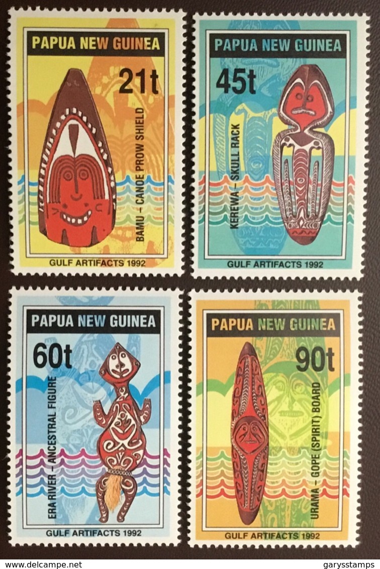 Papua New Guinea 1992 Gulf Artefacts MNH - Papua Nuova Guinea