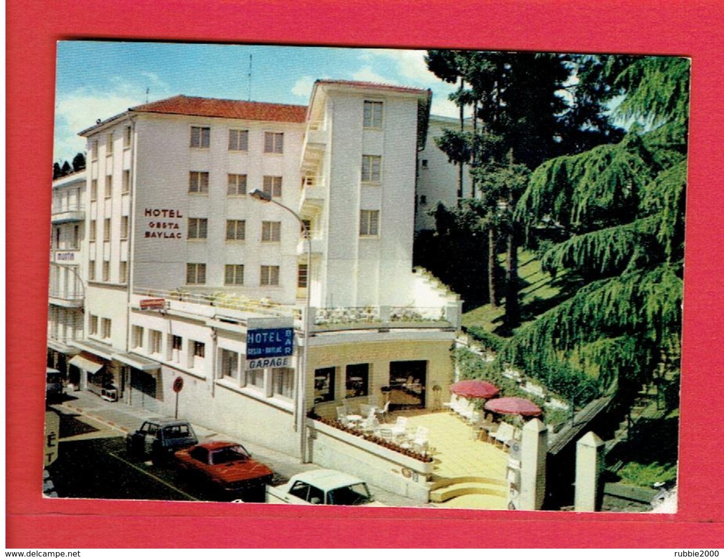 CARTE PUBLICITAIRE HOTEL GESTA BAYLAC 2 BOULEVARD DE LA GROTTE A LOURDES - Cartes De Visite