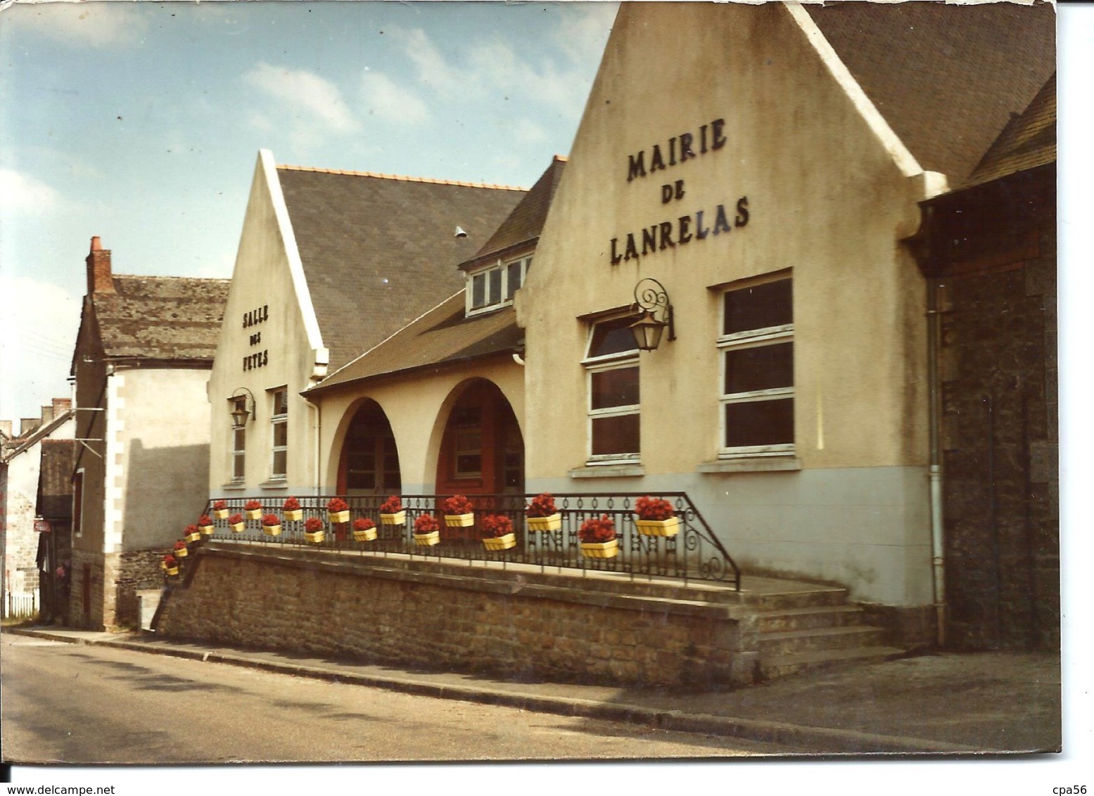 LANRÉLAS - Mairie - Cliché Original - Essai Avant Retirage - Archive COMBIER (310-84)  - Photo UNIQUE - Autres & Non Classés