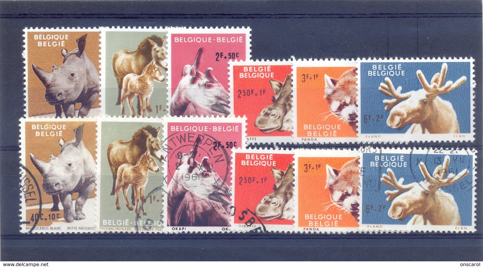 Nrs. 1182/1187 Postgaaf ** MNH Zeer Mooi + Gestempeld (used) - Autres & Non Classés