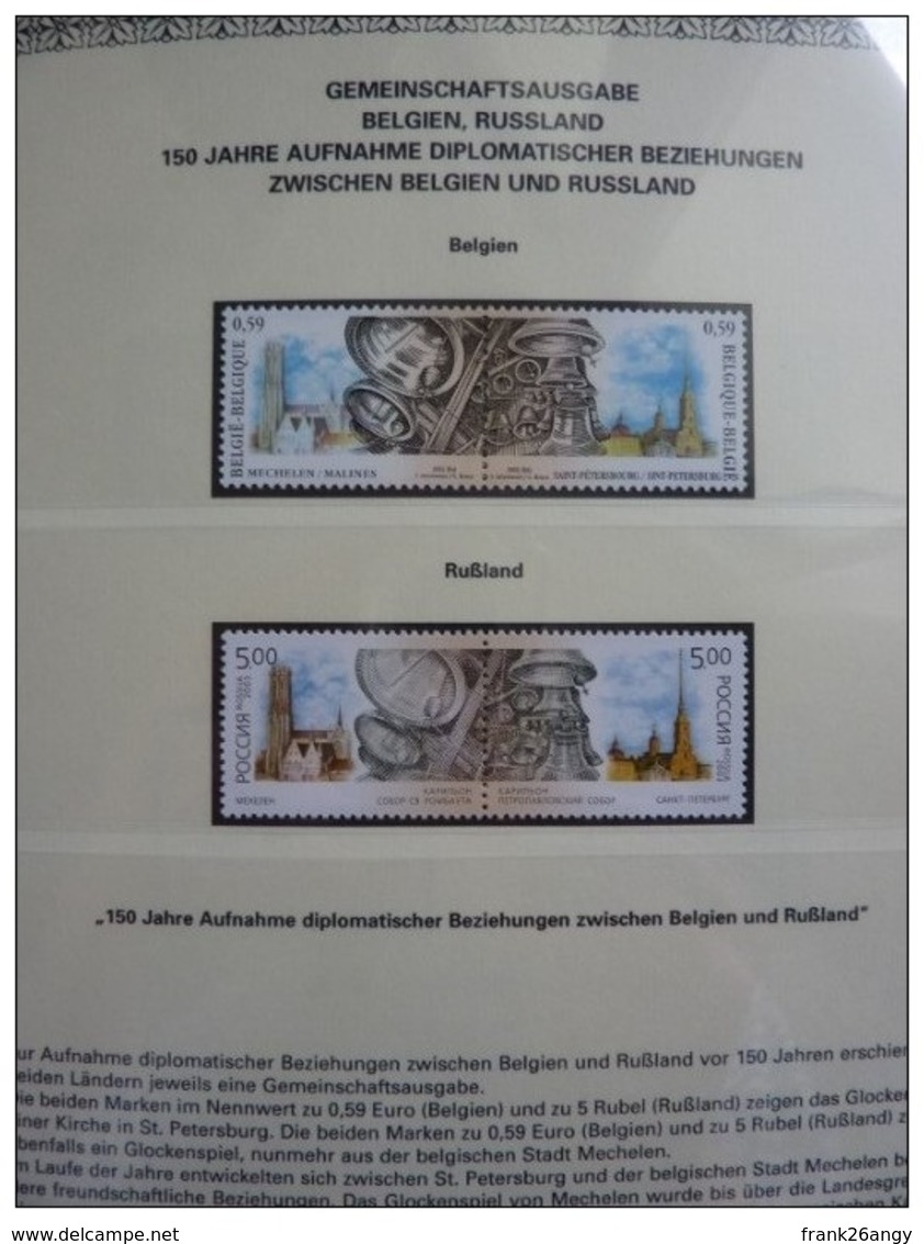 Emissioni Congiunte BELGIO  2003, Clocks 2v [:], Joint Issue Russia  2 Serie Cpl. 4v. Nuovi** - Gemeinschaftsausgaben