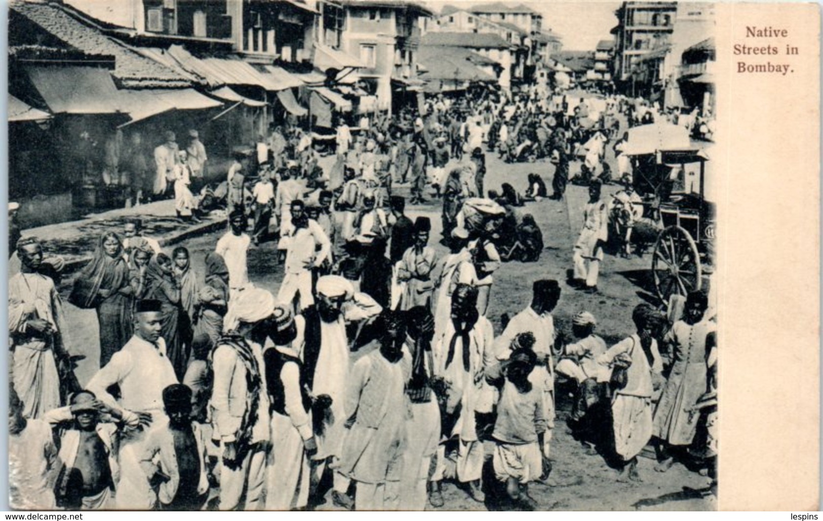 ASIE  - INDE - Bombay - Native  Streets In - Inde