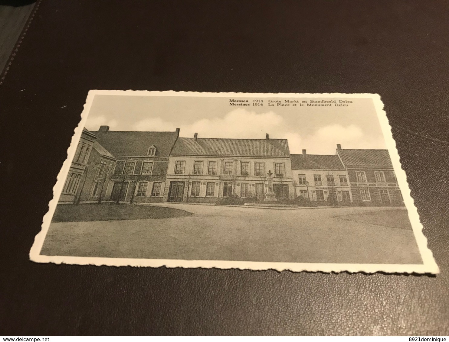 Mesen - MESSINES - Grote Markt En Standbeeld DELEU Meessen / Messines 1914 ( Denys-Van Lede ) - Messines - Mesen