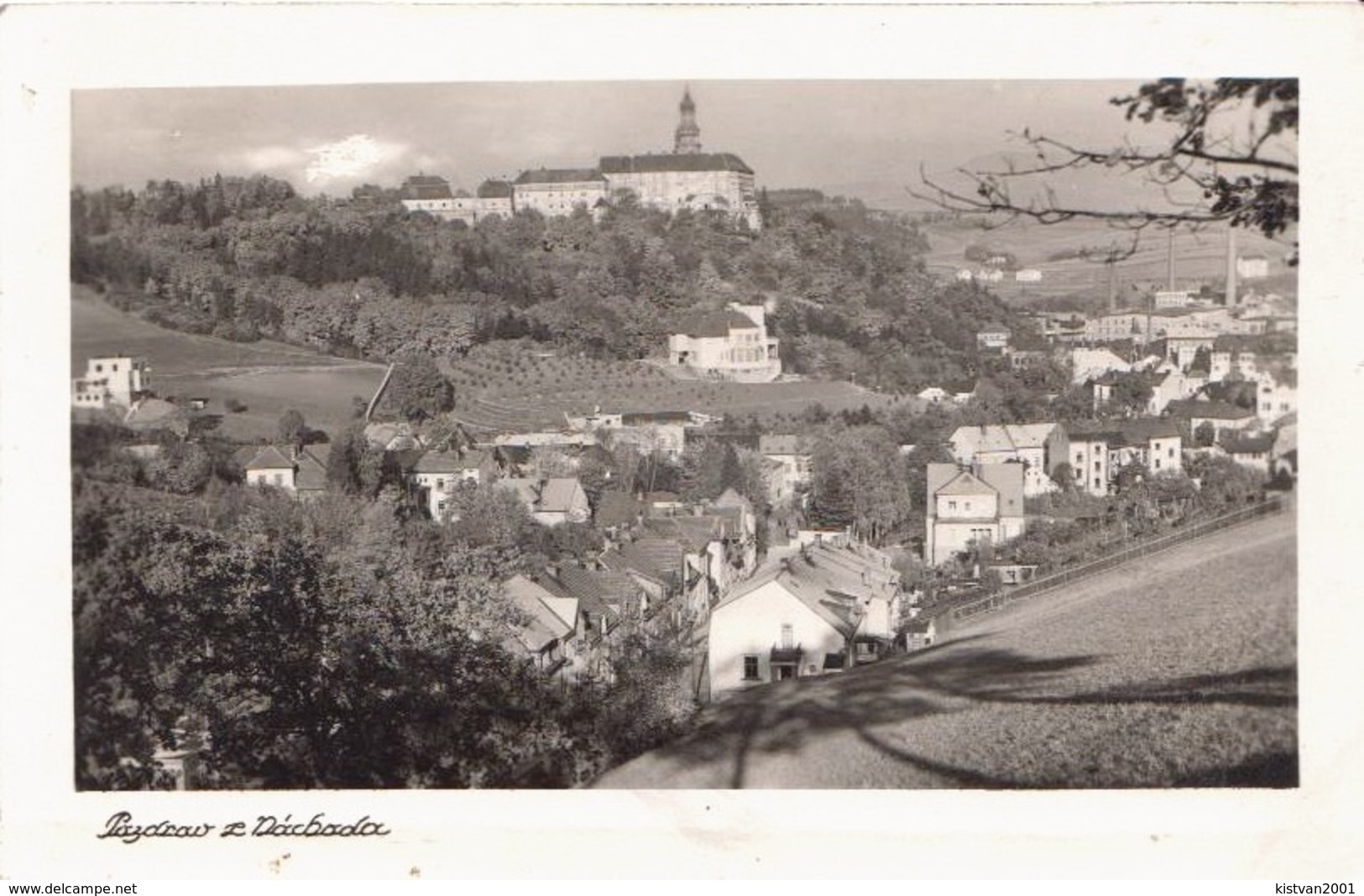 Czechoslovakia Card With Nachod Autoposta Cancel And Zamek Nachod Photo - Covers & Documents