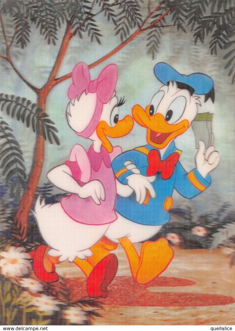 01311 "TOPOLINA E TOPOLINO VANNO AL CINEMA.....DONALD Y DAISY VAN AL CINE.." CART NON SPED - Disneyworld