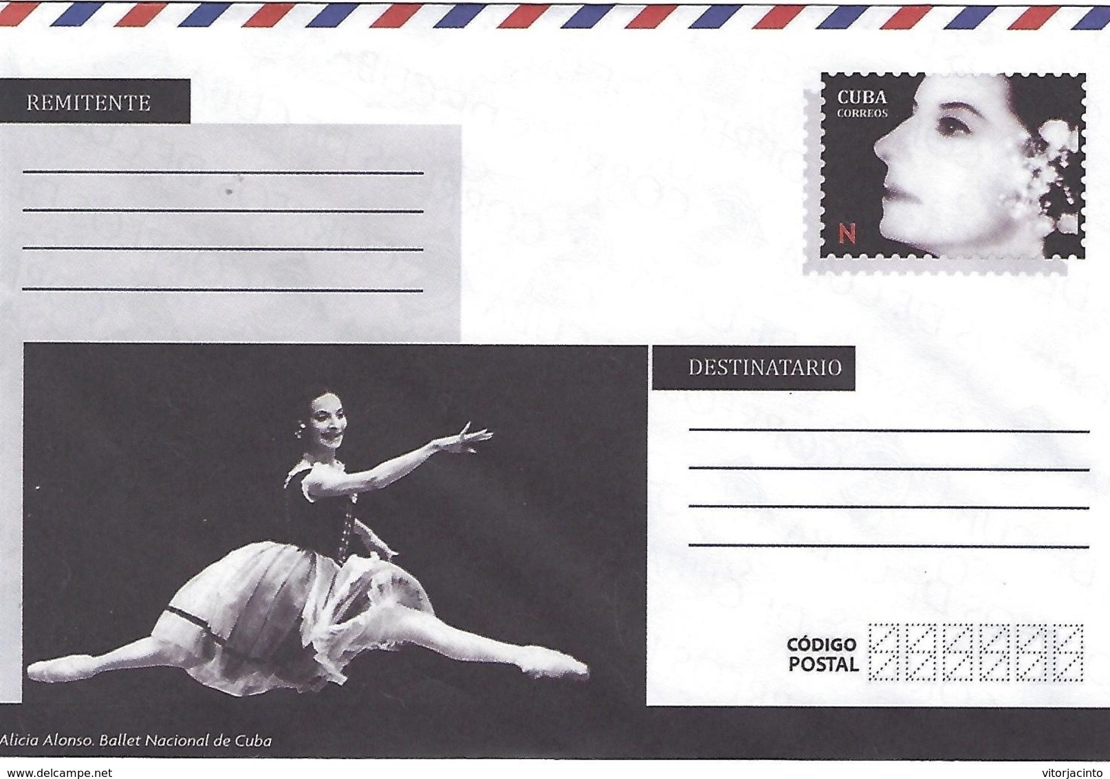 CUBA - Enveloppe PAP Prêt à Poster - Alicia Alonso - National Balet Of Cuba - Other & Unclassified