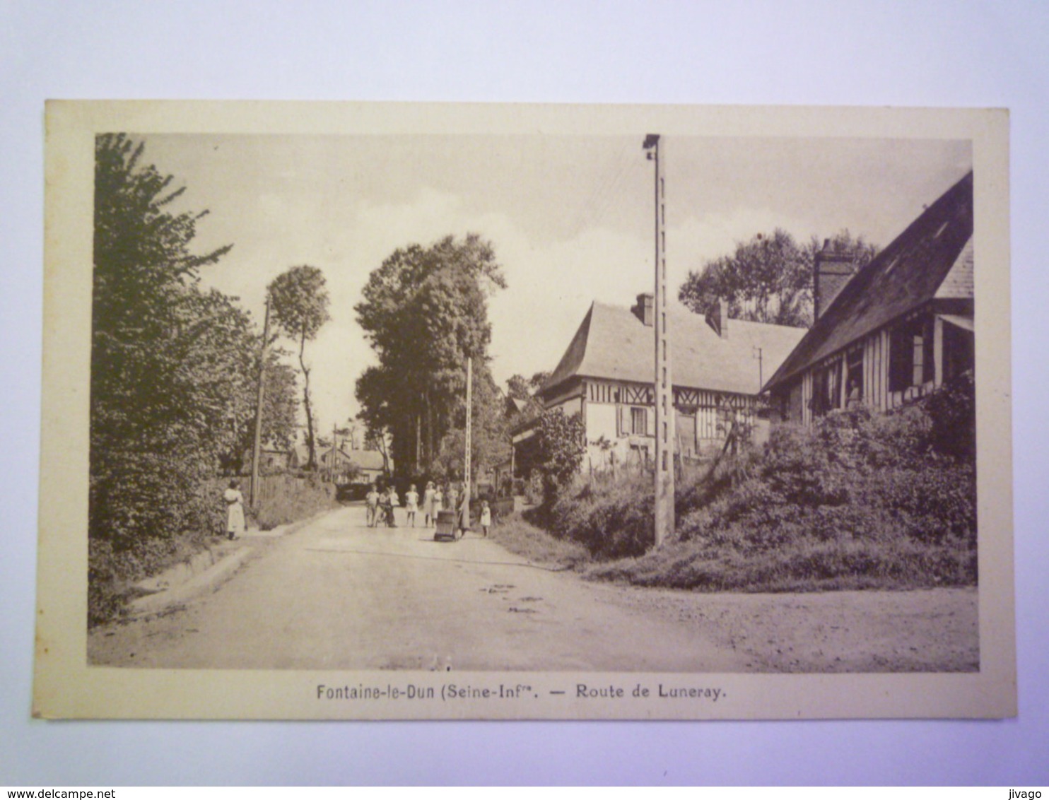 2019 - 2771  FONTAINE-le-DUN  (Seine -Maritime)  :  Route De Luneray  XXX - Fontaine Le Dun