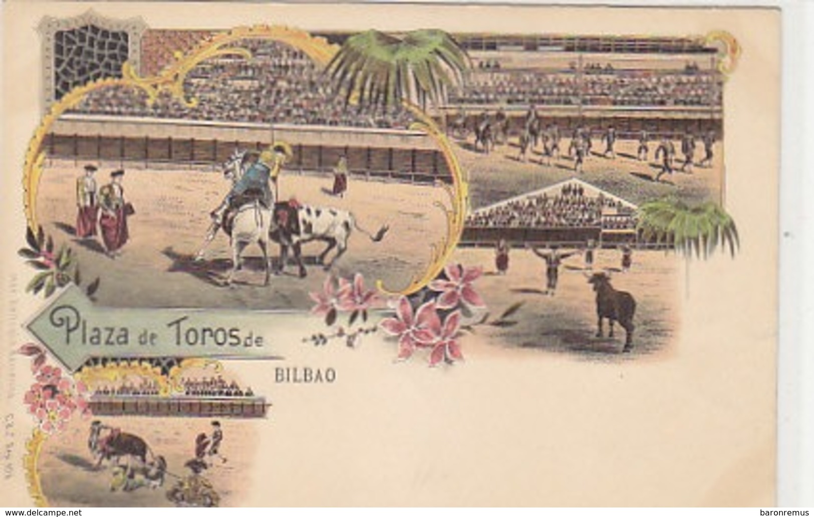 Bilbao - Plaza De Toros - Litho          (191011) - Vizcaya (Bilbao)