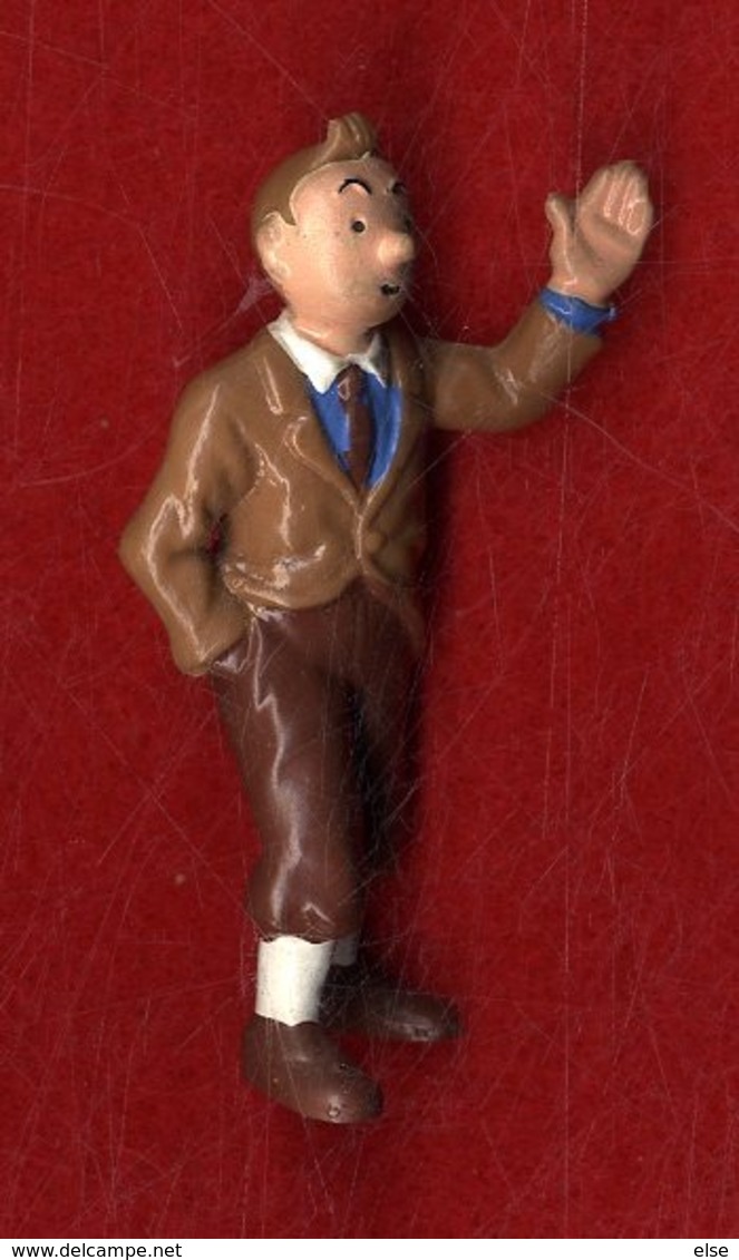 HERGE  TINTIN ET MILOU  -   FIGURINE AU DOS HERGE BULLY MADE IN GERMANY - Tintin