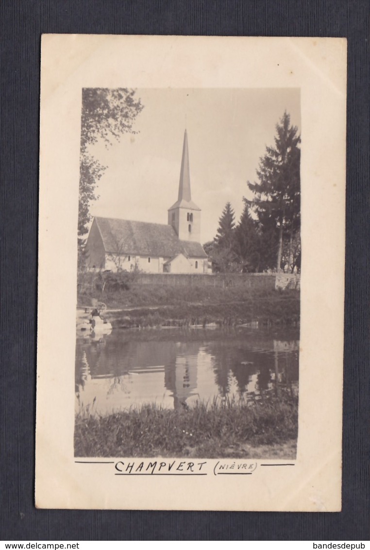 Carte Photo Champvert (58) Eglise En Mai 1916  ( Guerre 14-18 ) - Autres & Non Classés