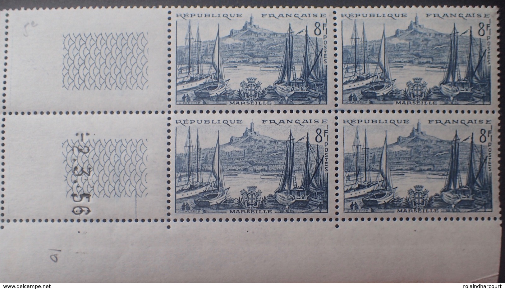 R1949/1286 - 1956 - MARSEILLE - N°1037 TIMBRES NEUFS** CdF Date - 1950-1959