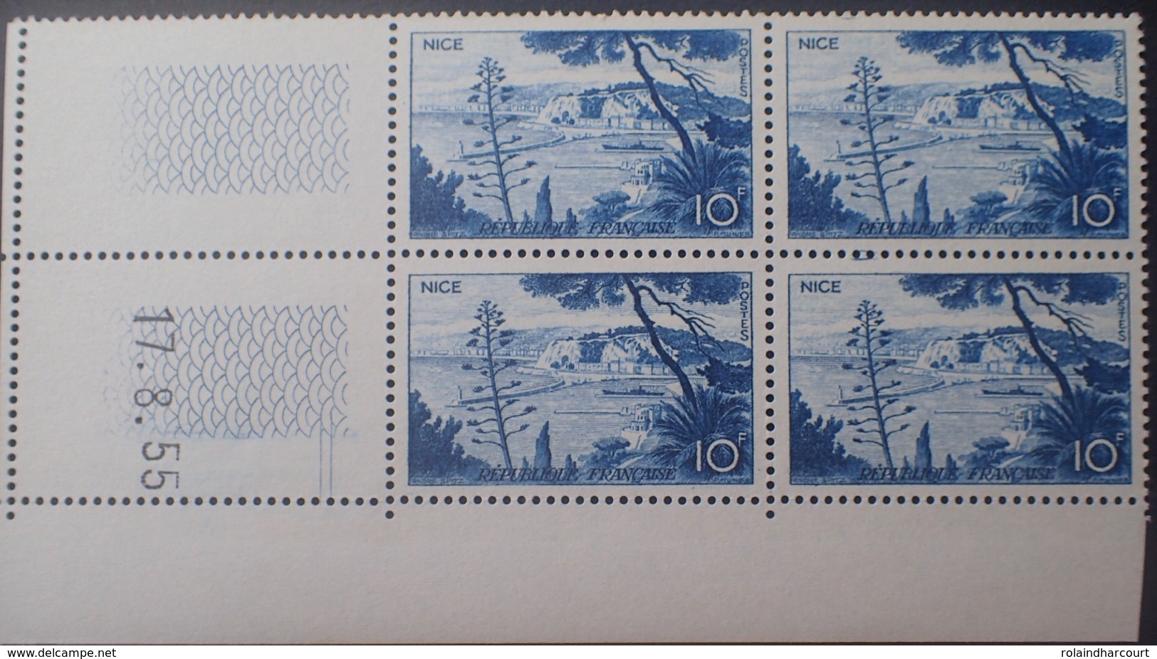 R1949/1287 - 1955 - NICE - N°1038 TIMBRES NEUFS** CdF Date - 1950-1959