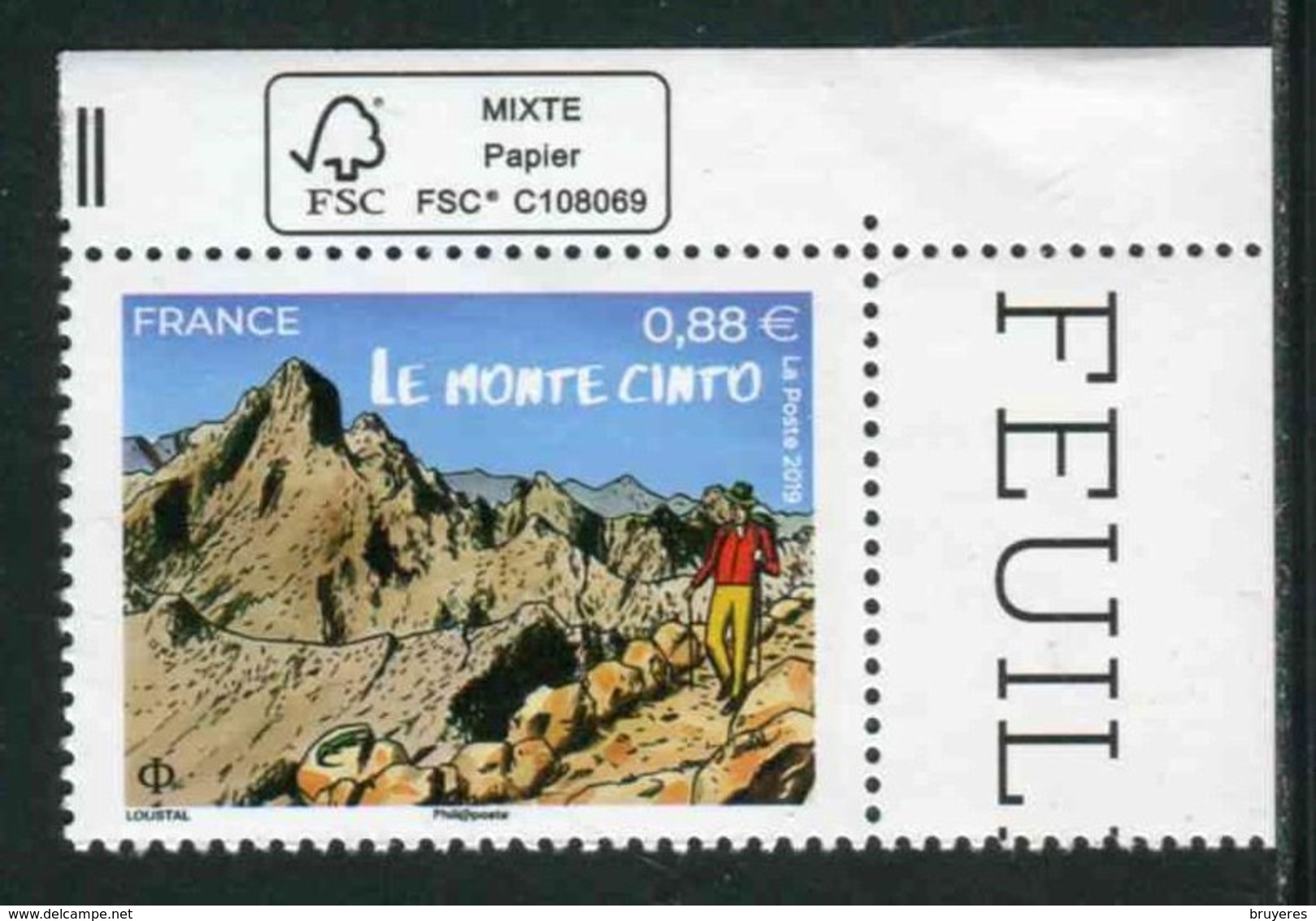 Timbre** Gommé De 2019 En Coin De Feuille  "0,88 € - LE MONTE CRISTO" - Nuevos