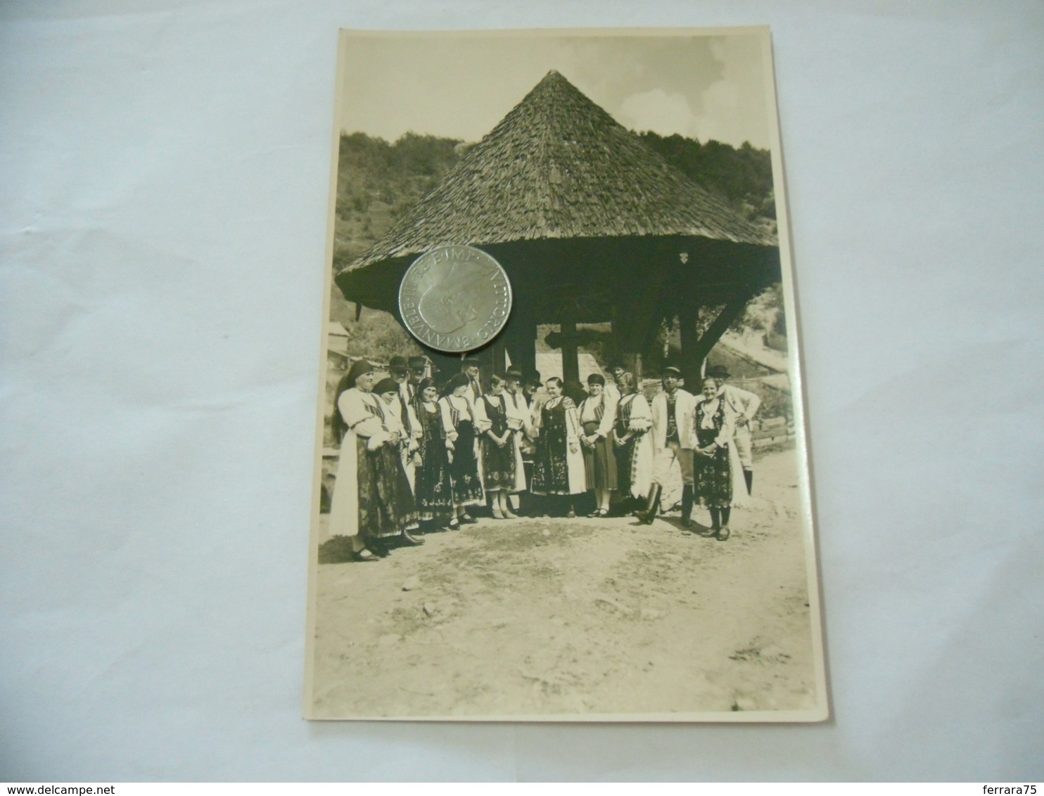 FOTO COSTUME TRADIZIONALE CONTADINO CONTADINA ARDEAL ROMANIA CM.12X18-30 - Mestieri