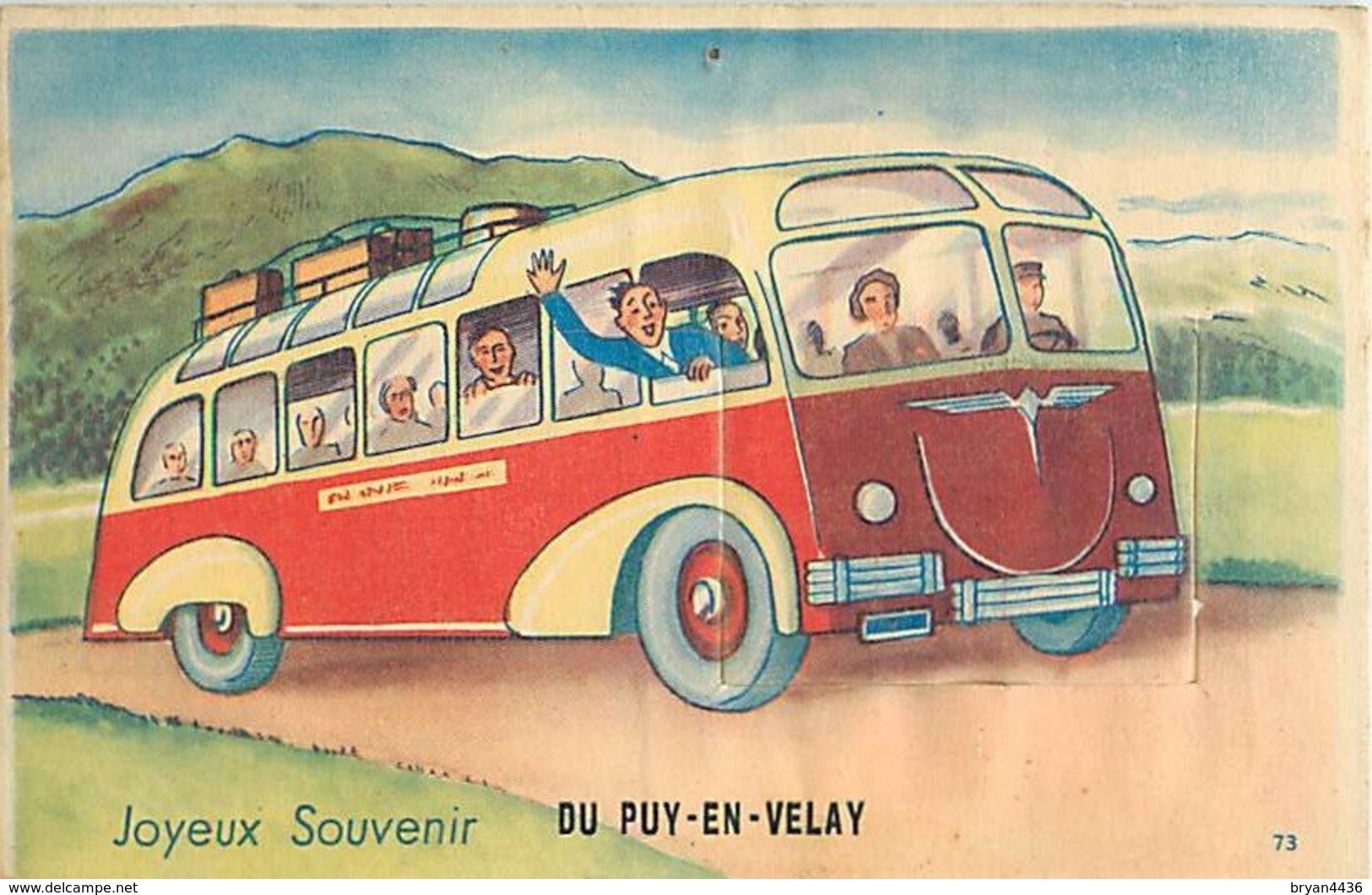 CARTE à SYSTEME - VUE MULTIPLES EN ACCORDEON - JOYEUX SOUVENIR DU PUY EN VELAY - - Le Puy En Velay