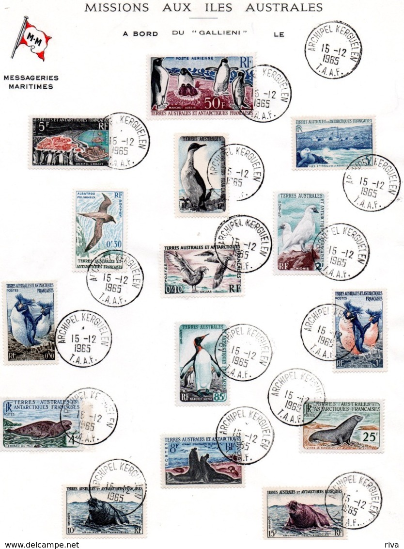 Feuille Officielle Des Missions Aux Iles Australes. - Used Stamps