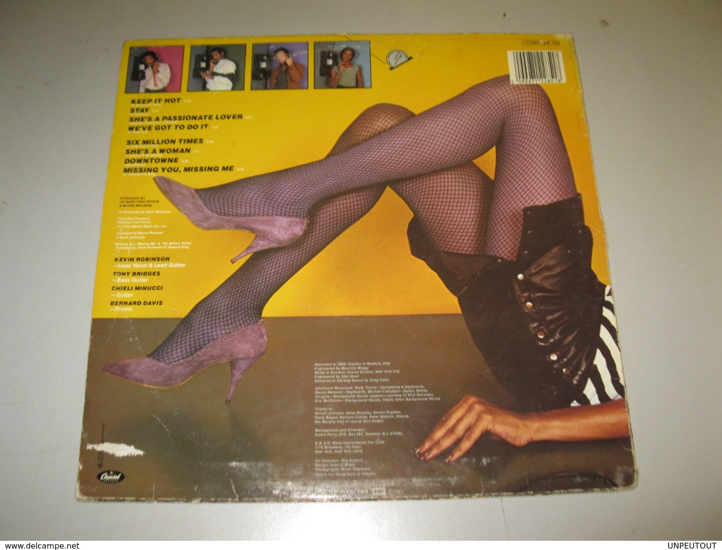 VINYLE B.B. & Q. BAND "SIX MILLION TIMES" 33 T CAPITOL / EMI (1983) - Other & Unclassified
