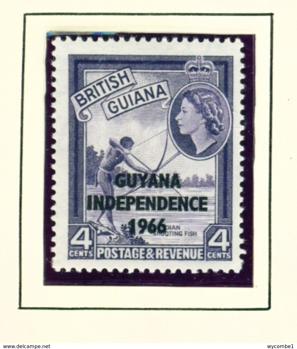 GUYANA  -  1966-67 Mult Script CA Watermark Definitive 4c Unmounted/Never Hinged Mint - Guyana (1966-...)