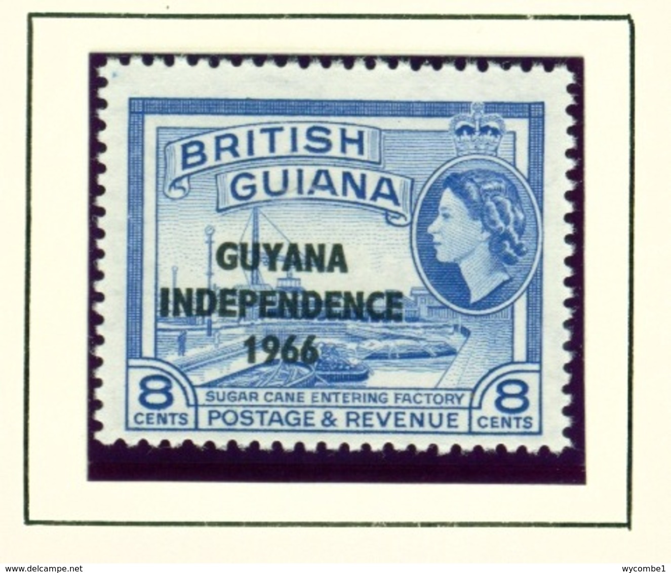 GUYANA  -  1966-67 Mult Script CA Watermark Definitive 8c Unmounted/Never Hinged Mint - Guyana (1966-...)