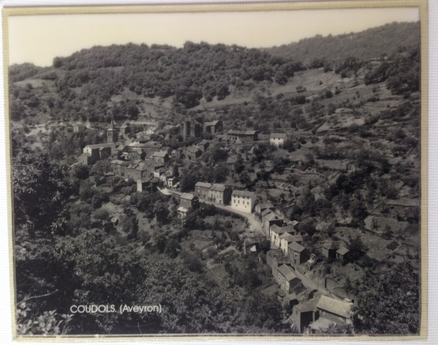 Objet Du Train : Photographie De Compartiment De Wagon SNCF COUDOLS (Aveyron) Grand Format Sous Plastique Rigide - Autres & Non Classés