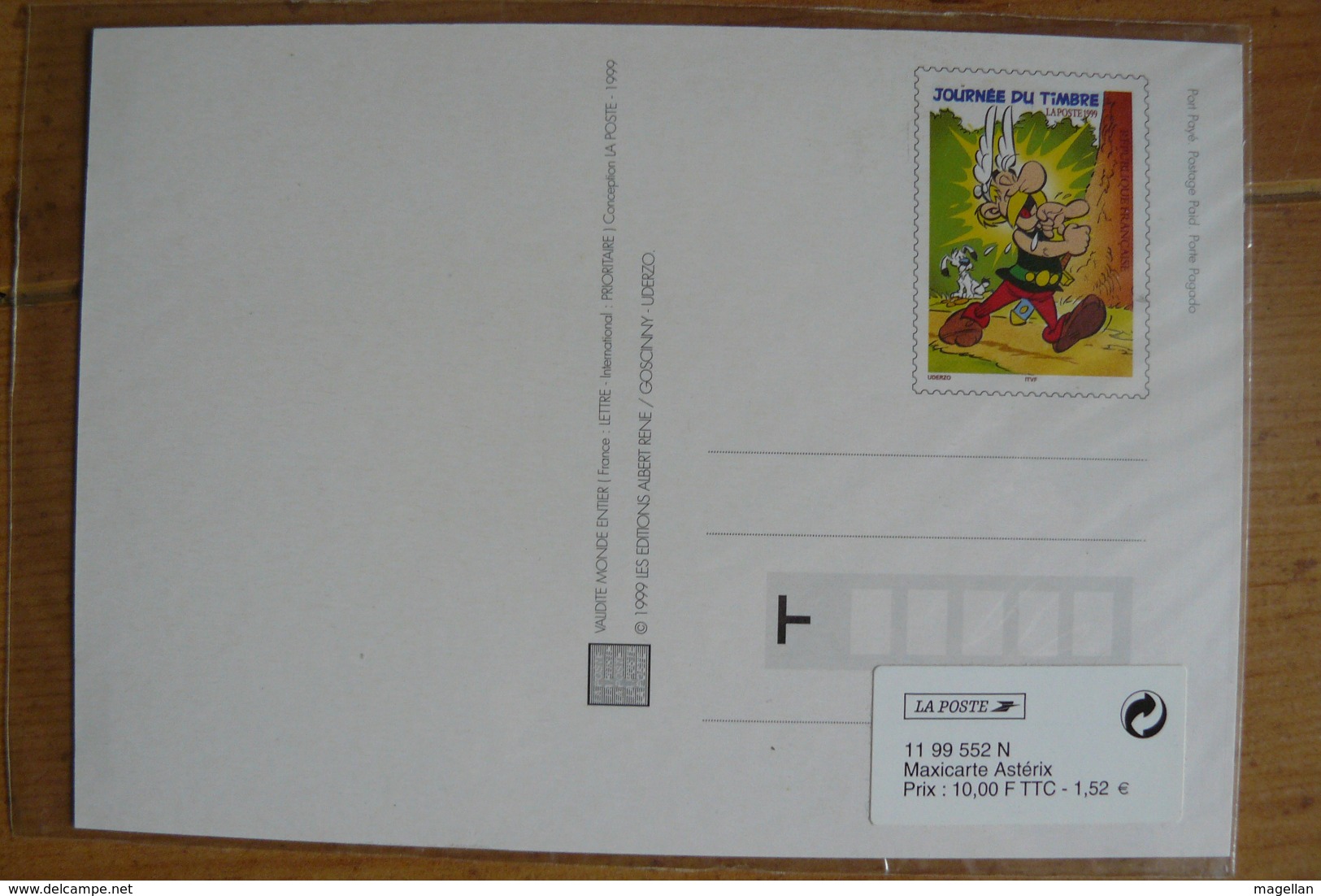 France - PAP Carte Postale / FDC Astérix Le Gaulois Neuve Sous Blister - 1999 - BD - PAP : Altri (1995-...)