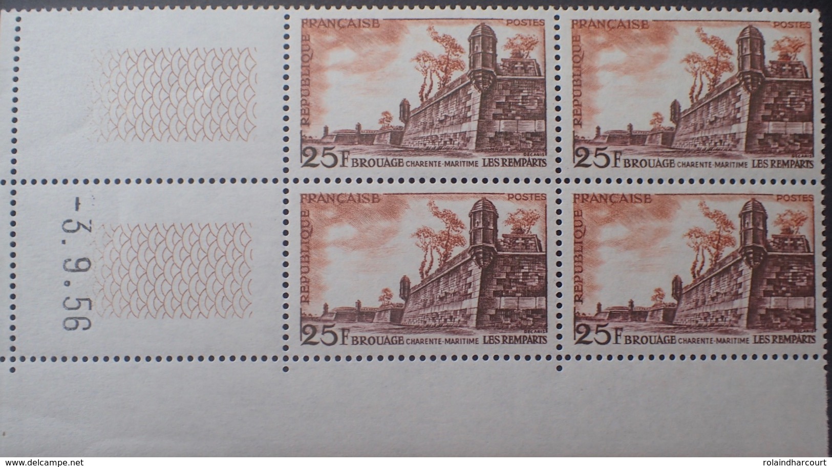 R1949/1299 - 1956 - BROUAGE - N°1042 TIMBRES NEUFS** CdF Date - 1950-1959