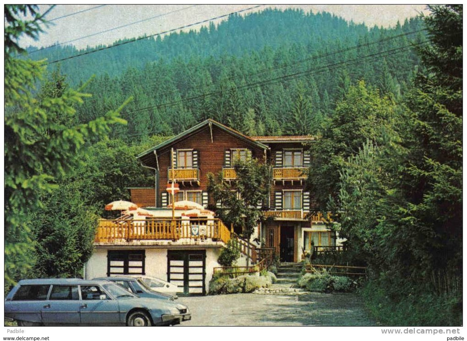 Carte Postale 74. Les Carroz D'Araches  Hotel "La Croix De Savoie" GS Citroën   Très Beau Plan - Altri & Non Classificati