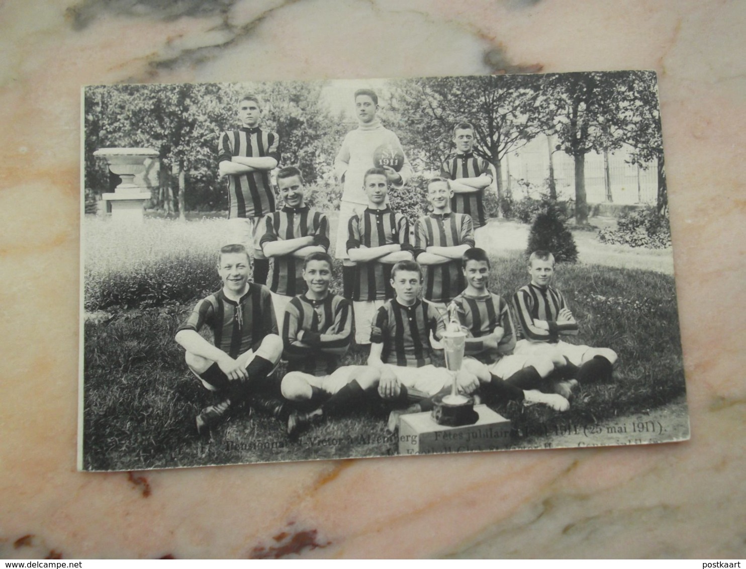 ALSEMBERG: Pensionnat St-Victor - Fêtes Jubilaires 1911 - La Football Club St Victor (kleine Kreuk) - Fútbol